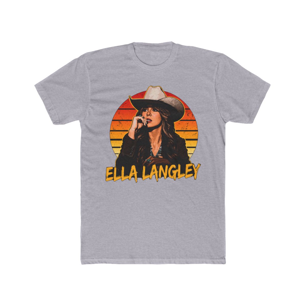 Ella Langley Shirt, Vintage Country Girl Cowboy T Shirt, Retro Western Singer Graphic Tee, Sunset Rodeo Aesthetic Shirt, Cowgirl Gift - alternate angle 5, merchandise