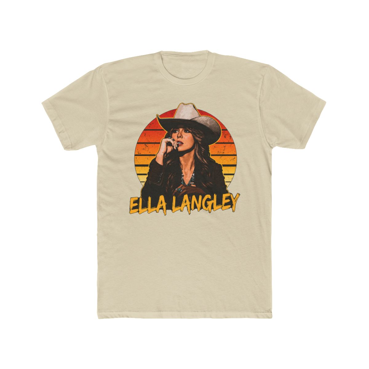 Ella Langley Shirt, Vintage Country Girl Cowboy T Shirt, Retro Western Singer Graphic Tee, Sunset Rodeo Aesthetic Shirt, Cowgirl Gift - alternate angle 4, merchandise