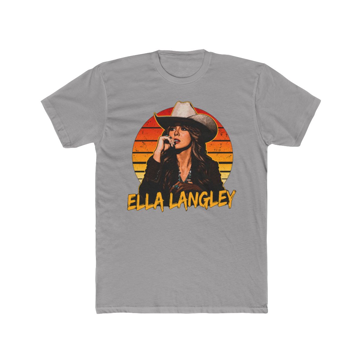Ella Langley Shirt, Vintage Country Girl Cowboy T Shirt, Retro Western Singer Graphic Tee, Sunset Rodeo Aesthetic Shirt, Cowgirl Gift - alternate angle 2, merchandise