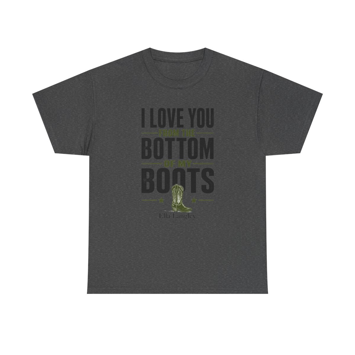 Ella Langley "I Love You from the Bottom of My Boots" Unisex Tee - alternate angle 4, merchandise