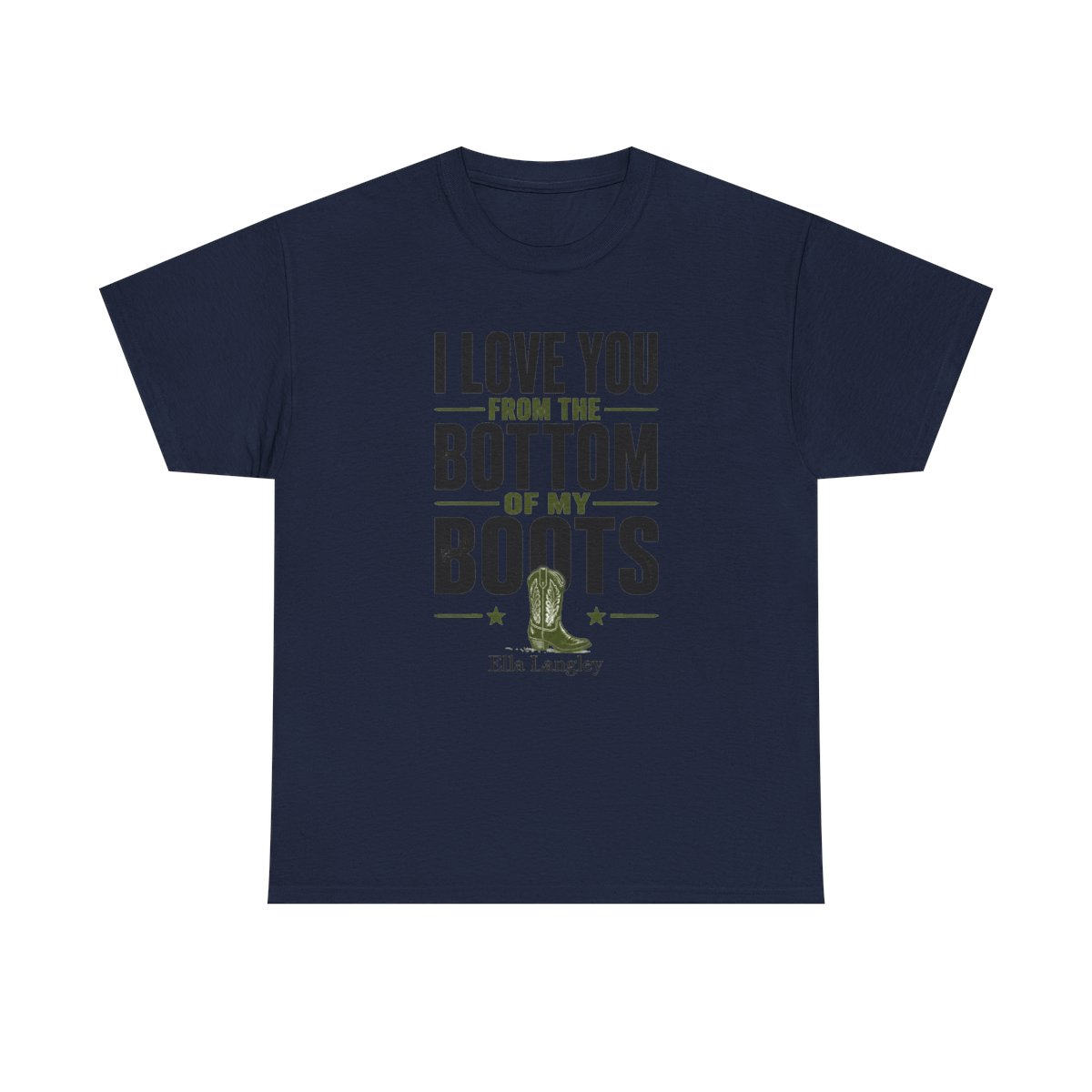 Ella Langley "I Love You from the Bottom of My Boots" Unisex Tee - alternate angle 5, merchandise