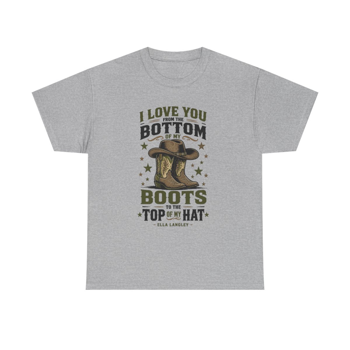 Ella Langley "Bottom of Your Boots" Unisex Tee - alternate angle 2, merchandise