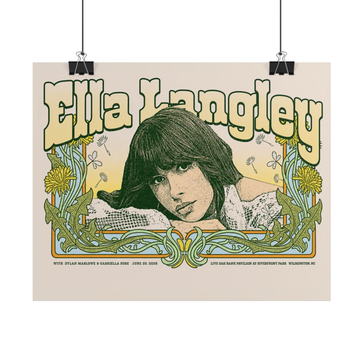 Wilmington, NC Limited Time Show Poster | Ella Langley