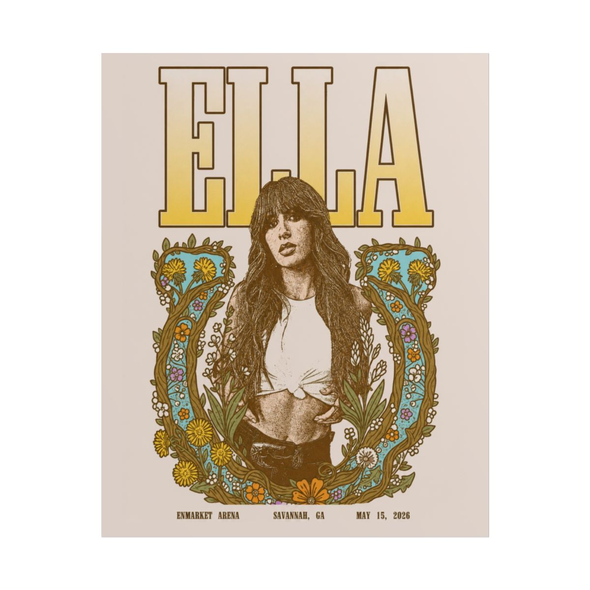 Savannah, GA Limited Time Show Poster | Ella Langley - Official Posters & Wall Art merchandise